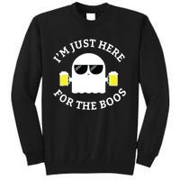 IM Just Here For The Boos Funny Boo Ghost Halloween Tall Sweatshirt