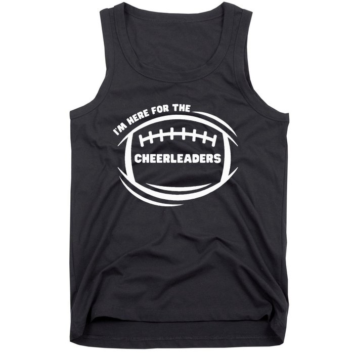 IM Just Here For The Cheerleaders Cheerleading Mom Mama Tank Top