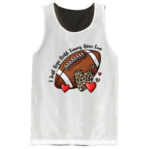 I Just Hope Both Teams Have Fun Funny Football Mesh Reversible Basketball Jersey Tank