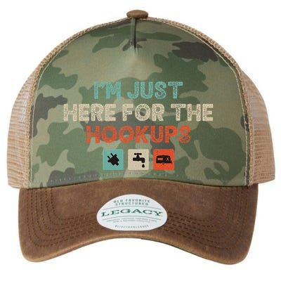 Im Just Here For The Hookups Legacy Tie Dye Trucker Hat