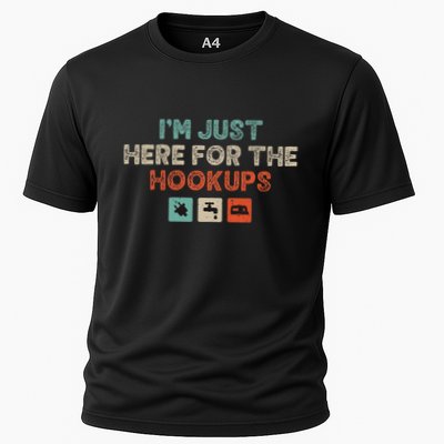 Im Just Here For The Hookups Performance Shirt