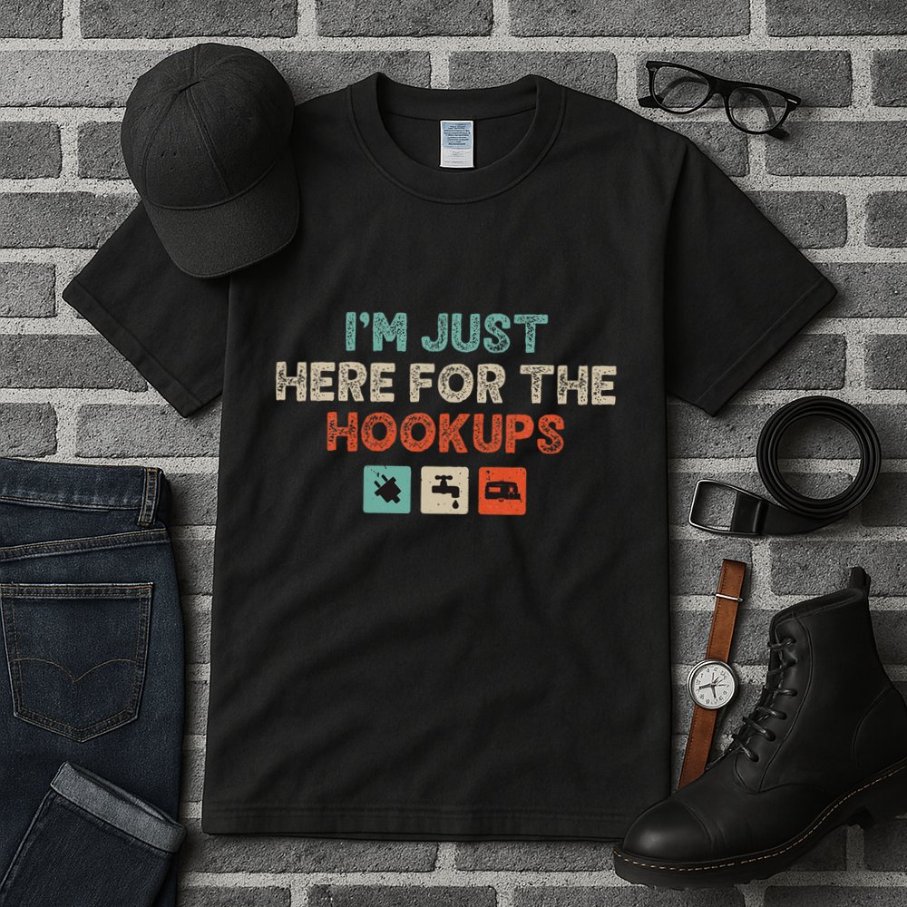 Im Just Here For The Hookups Tall T-Shirt