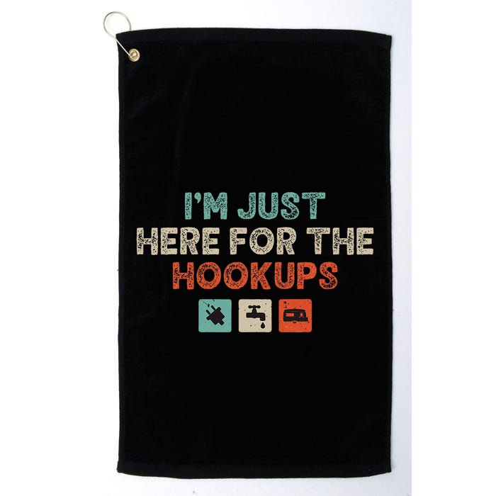Im Just Here For The Hookups Golf Towel