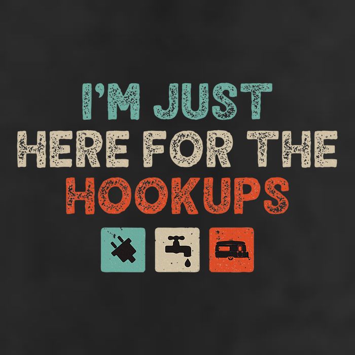 Im Just Here For The Hookups Golf Towel
