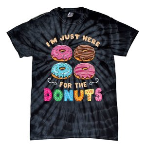 Im Just Here For The Donuts Candy Lover Tie-Dye T-Shirt