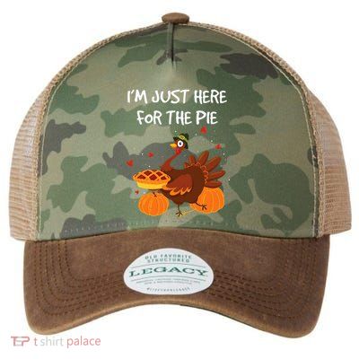 I'm just here for the Pie Funny Thanksgiving Pumpkin Pie Legacy Tie Dye Trucker Hat