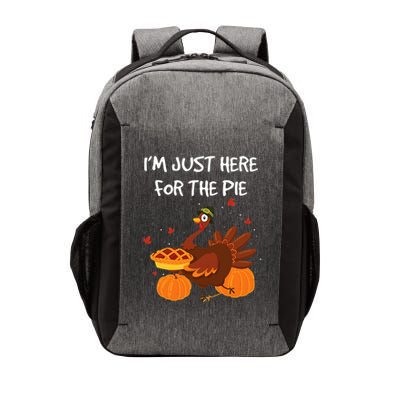 I'm just here for the Pie Funny Thanksgiving Pumpkin Pie Vector Backpack