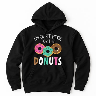 Im Just Here For The Donuts Baking Bakery Owner Hoodie