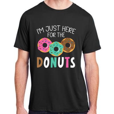 Im Just Here For The Donuts Baking Bakery Owner Adult ChromaSoft Performance T-Shirt