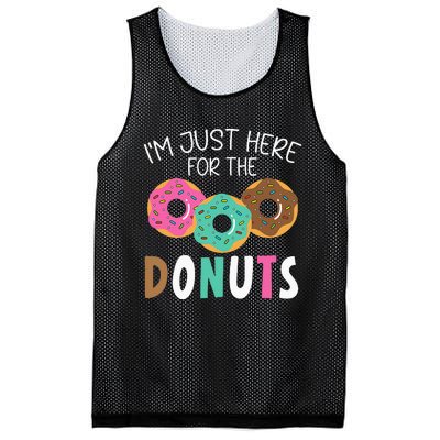 Im Just Here For The Donuts Baking Bakery Owner Mesh Reversible Basketball Jersey Tank