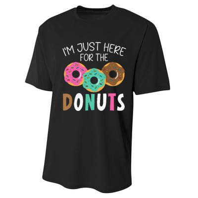 Im Just Here For The Donuts Baking Bakery Owner Performance Sprint T-Shirt