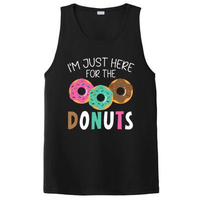 Im Just Here For The Donuts Baking Bakery Owner PosiCharge Competitor Tank