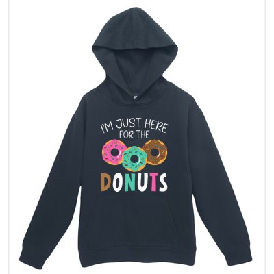 Im Just Here For The Donuts Baking Bakery Owner Urban Pullover Hoodie