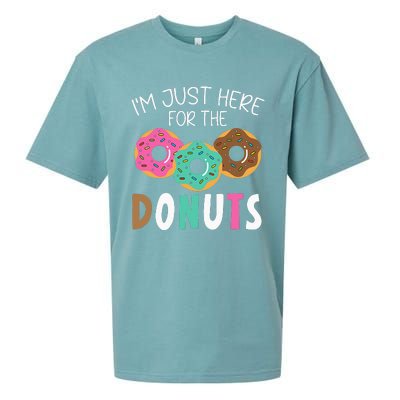 Im Just Here For The Donuts Baking Bakery Owner Sueded Cloud Jersey T-Shirt