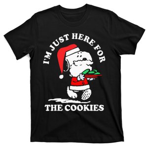 Im Just Here For The Cookies Christmas T-Shirt