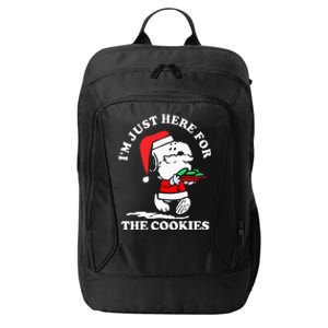 Im Just Here For The Cookies Christmas City Backpack