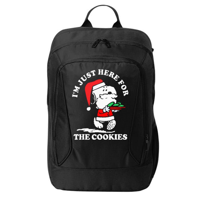 Im Just Here For The Cookies Christmas City Backpack