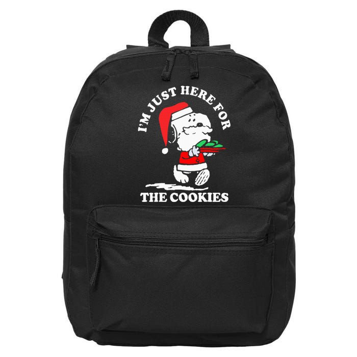 Im Just Here For The Cookies Christmas 16 in Basic Backpack