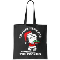 Im Just Here For The Cookies Christmas Tote Bag