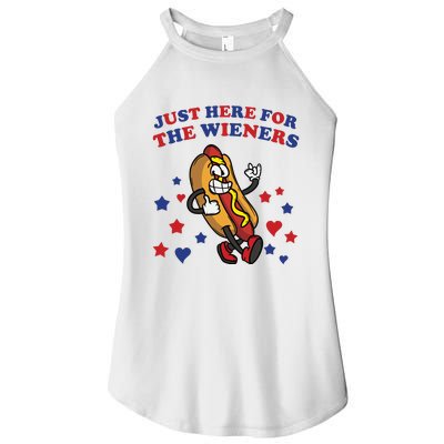 Im Just Here For The Wieners 4th Of July Shirts Women’s Perfect Tri Rocker Tank