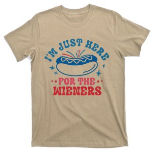 I'm Just Here For The Wieners 4th Of July T-Shirt