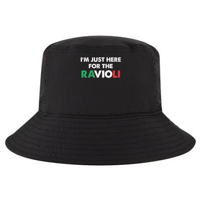 Im Just Here For The Ravioli Italian Food Funny Cool Comfort Performance Bucket Hat