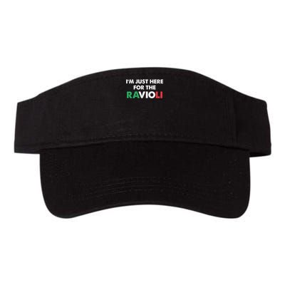 Im Just Here For The Ravioli Italian Food Funny Visor