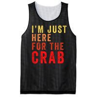 IM Just Here For The Crab I Love Crab Funny Food Lover Funny Seafood Foodie Mesh Reversible Basketball Jersey Tank