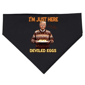 Im Just Here For The Deviled Eggs USA-Made Doggie Bandana