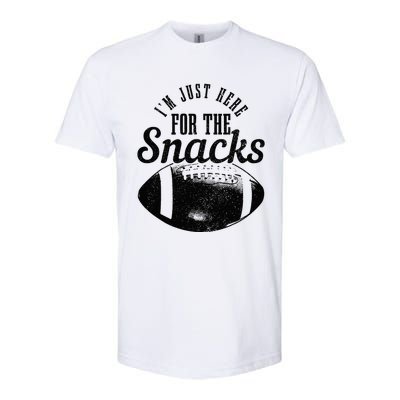 Im Just Here For The Snacks Funny Football Fan Game Day Softstyle® CVC T-Shirt