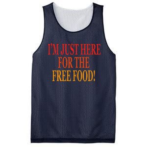 IM Just Here For The Free Food Mesh Reversible Basketball Jersey Tank