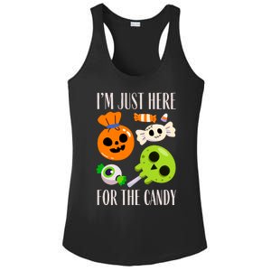 IM Just Here For The Candy Fuuny Halloween Ladies PosiCharge Competitor Racerback Tank