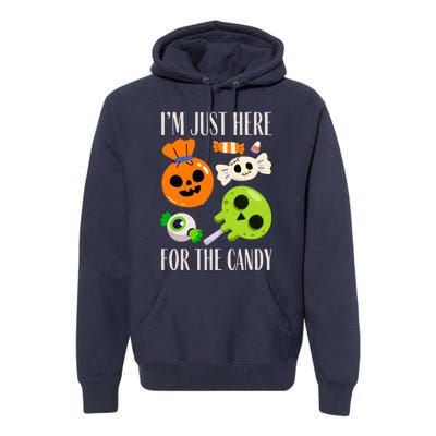 IM Just Here For The Candy Fuuny Halloween Premium Hoodie