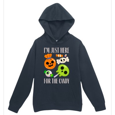 IM Just Here For The Candy Fuuny Halloween Urban Pullover Hoodie