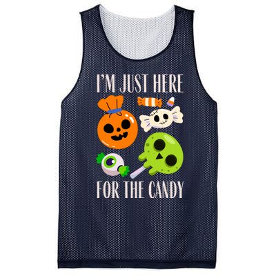 IM Just Here For The Candy Fuuny Halloween Mesh Reversible Basketball Jersey Tank