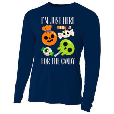 IM Just Here For The Candy Fuuny Halloween Cooling Performance Long Sleeve Crew