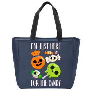 IM Just Here For The Candy Fuuny Halloween Zip Tote Bag