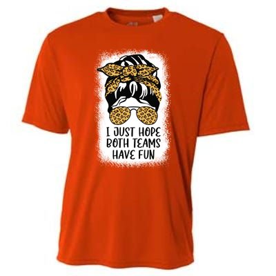 I Just Hope Both Teams Have Fun Or Funny Football Gift Cooling Performance Crew T-Shirt