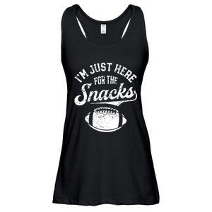 I'm Just Here For The Snacks Funny Fantasy Football League Ladies Essential Flowy Tank