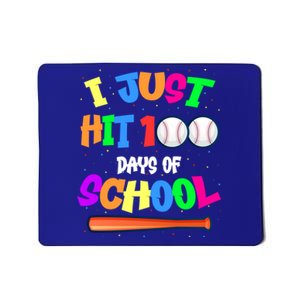 I Just Hit 100 Days Of School Baseball 100th Day Gift Mousepad