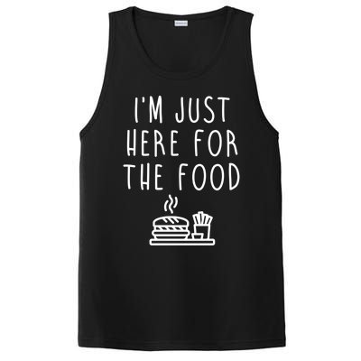 I'm Just Here For Food Hilarious Foodie Design Gift PosiCharge Competitor Tank