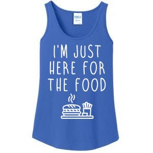 I'm Just Here For Food Hilarious Foodie Design Gift Ladies Essential Tank