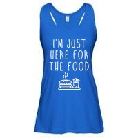 I'm Just Here For Food Hilarious Foodie Design Gift Ladies Essential Flowy Tank