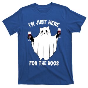 Im Just Here For The Boo Funny Cat Halloween Cool Gift T-Shirt