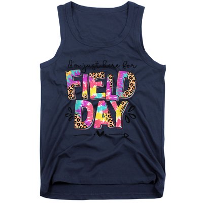 IM Just Here For Field Day Leopard Tie Dye Last Day School Tank Top