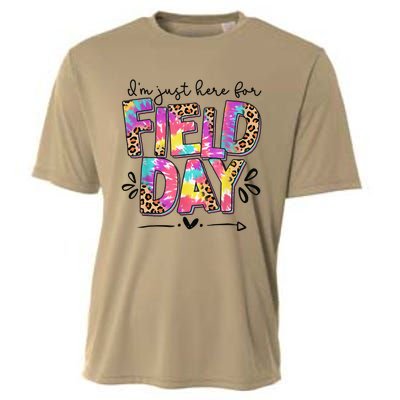 IM Just Here For Field Day Leopard Tie Dye Last Day School Cooling Performance Crew T-Shirt