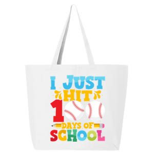 I Just Hit 100 Days Of School Baseball 100th Day Cute Gift 25L Jumbo Tote