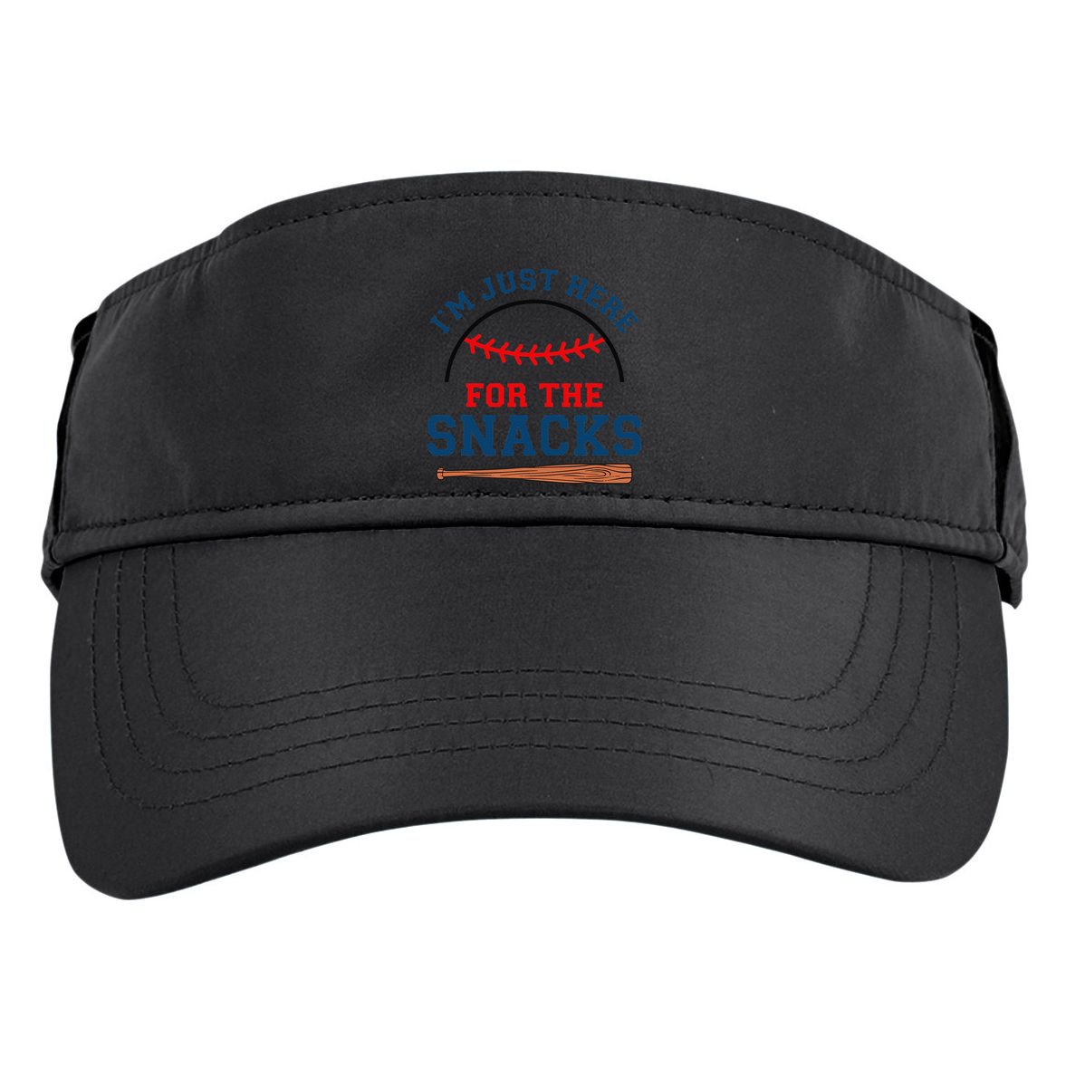 IM Just Here For The Snacks Funny Baseball Season Softball Adult Drive Performance Visor