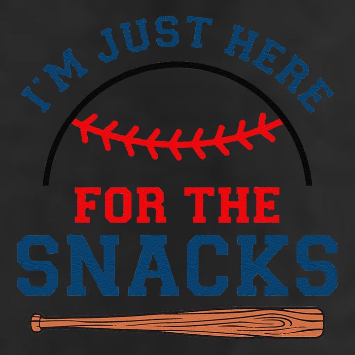 IM Just Here For The Snacks Funny Baseball Season Softball Adult Drive Performance Visor