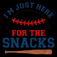 IM Just Here For The Snacks Funny Baseball Season Softball Drawstring Bag